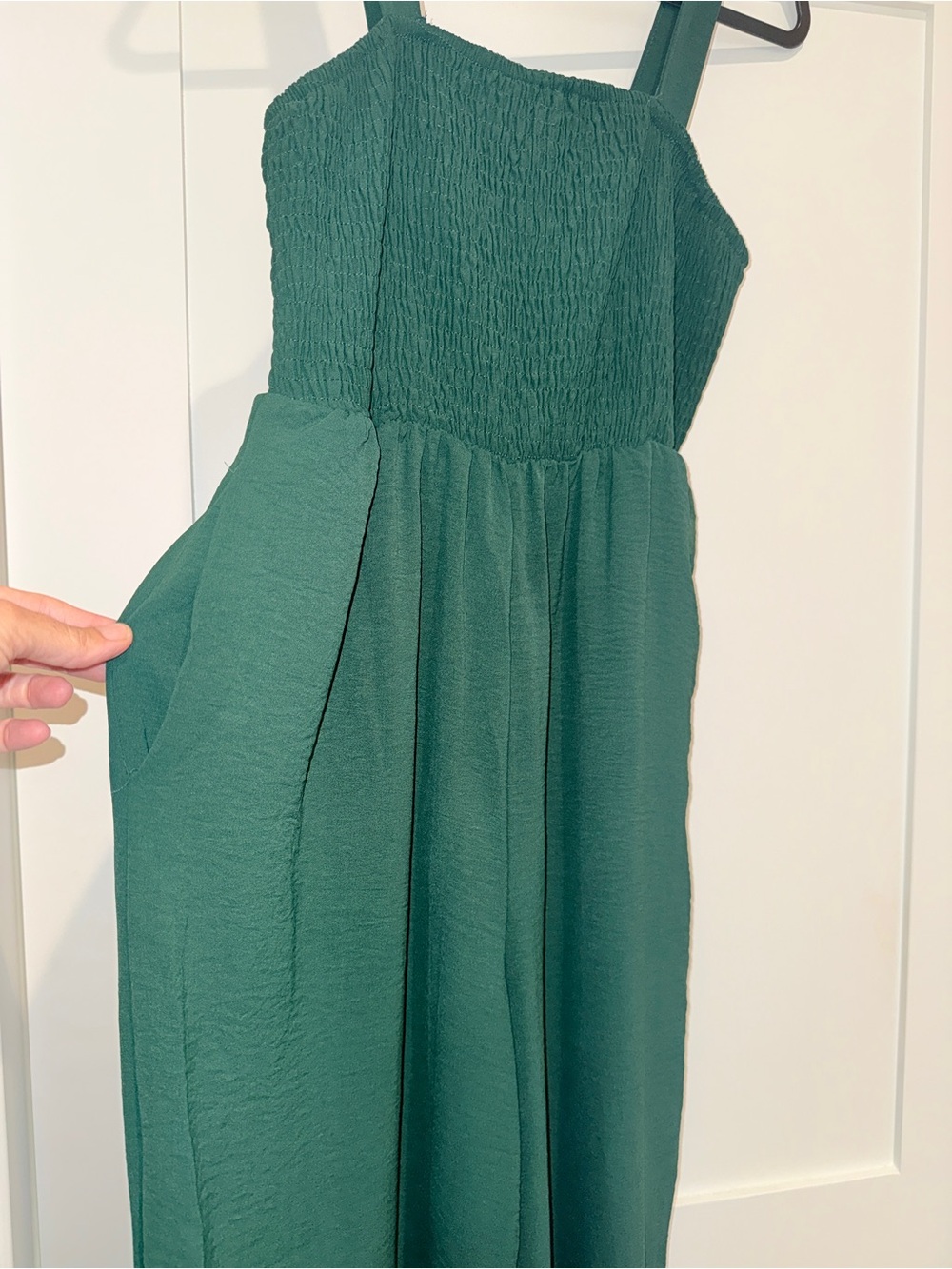 Emerald Green Jumpsuit with Pockets